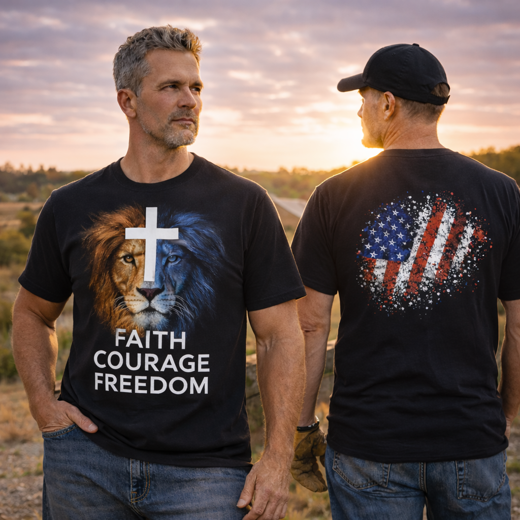The Lion &  The Cross  (with flag) Premium Collection